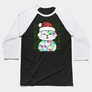 cute doggy christmas lights and fun Baseball T-Shirt